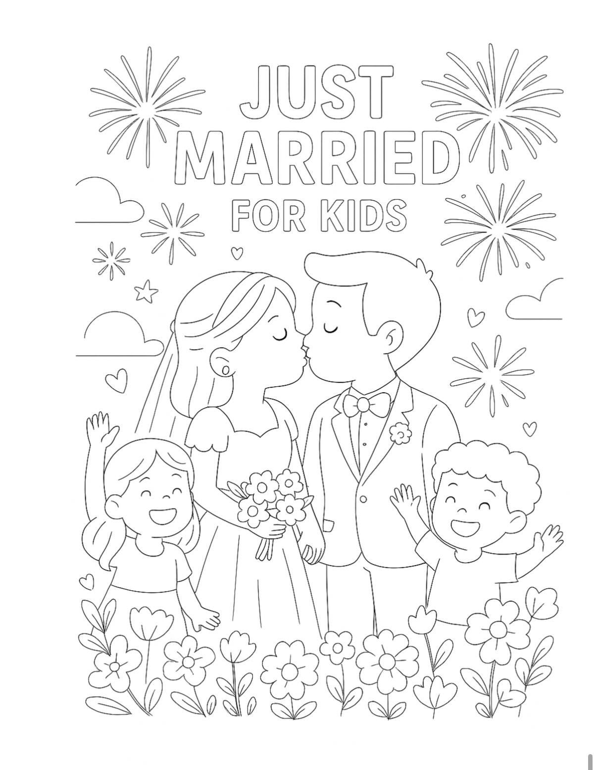 Wedding Color Book for Kids