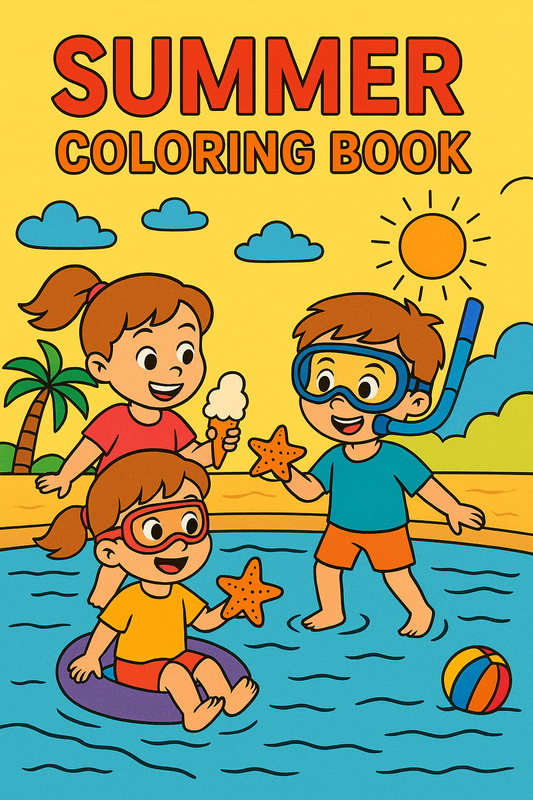 Summer Coloring Book for Kids